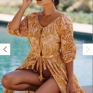 Anthropologie Ember Kaftan Oversized Xs Cover Up